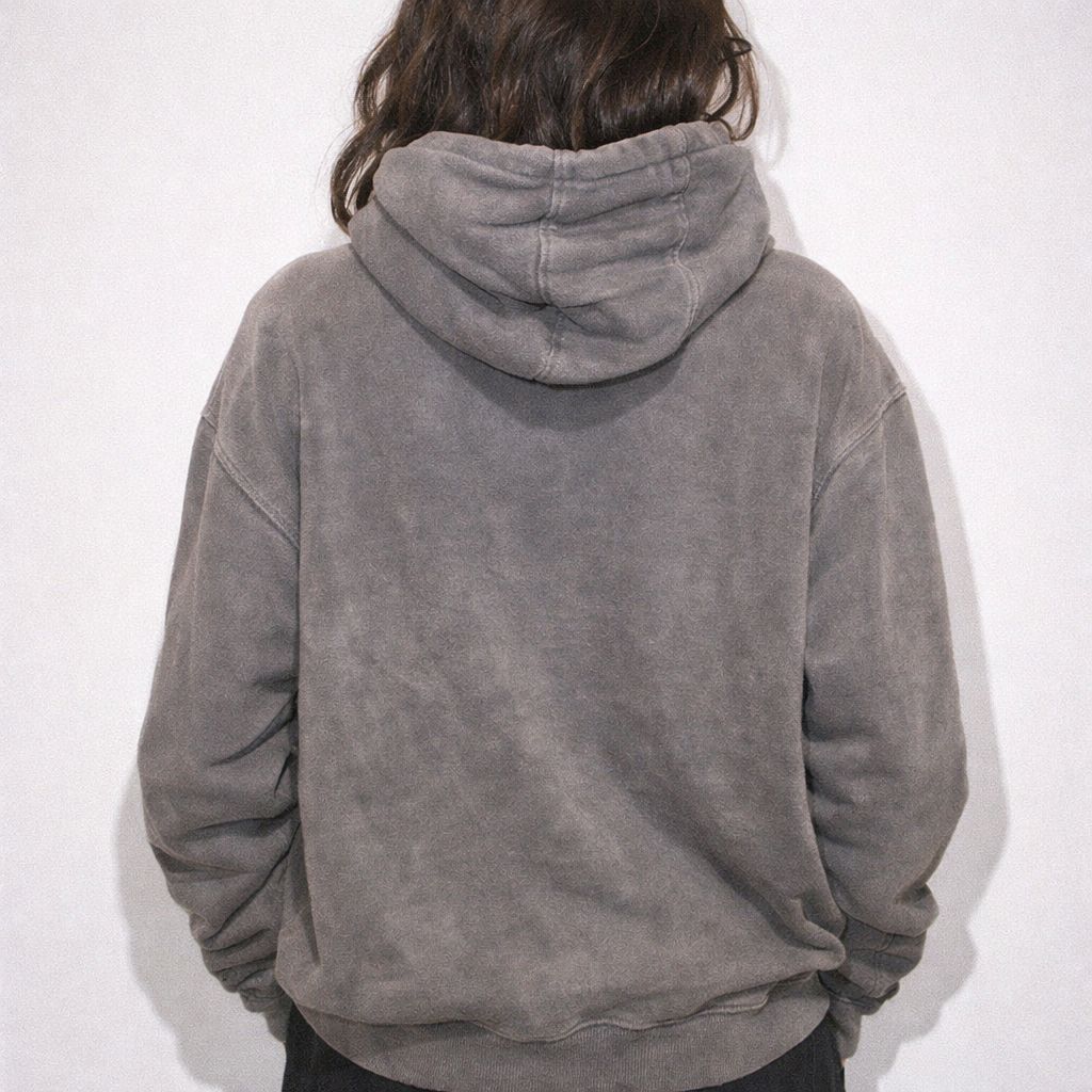 Vintage Washed Grey Hoodie
