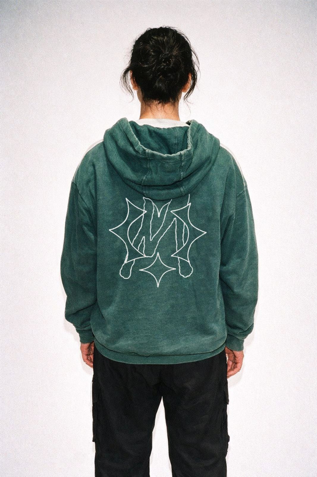 Vintage Washed Green Hoodie